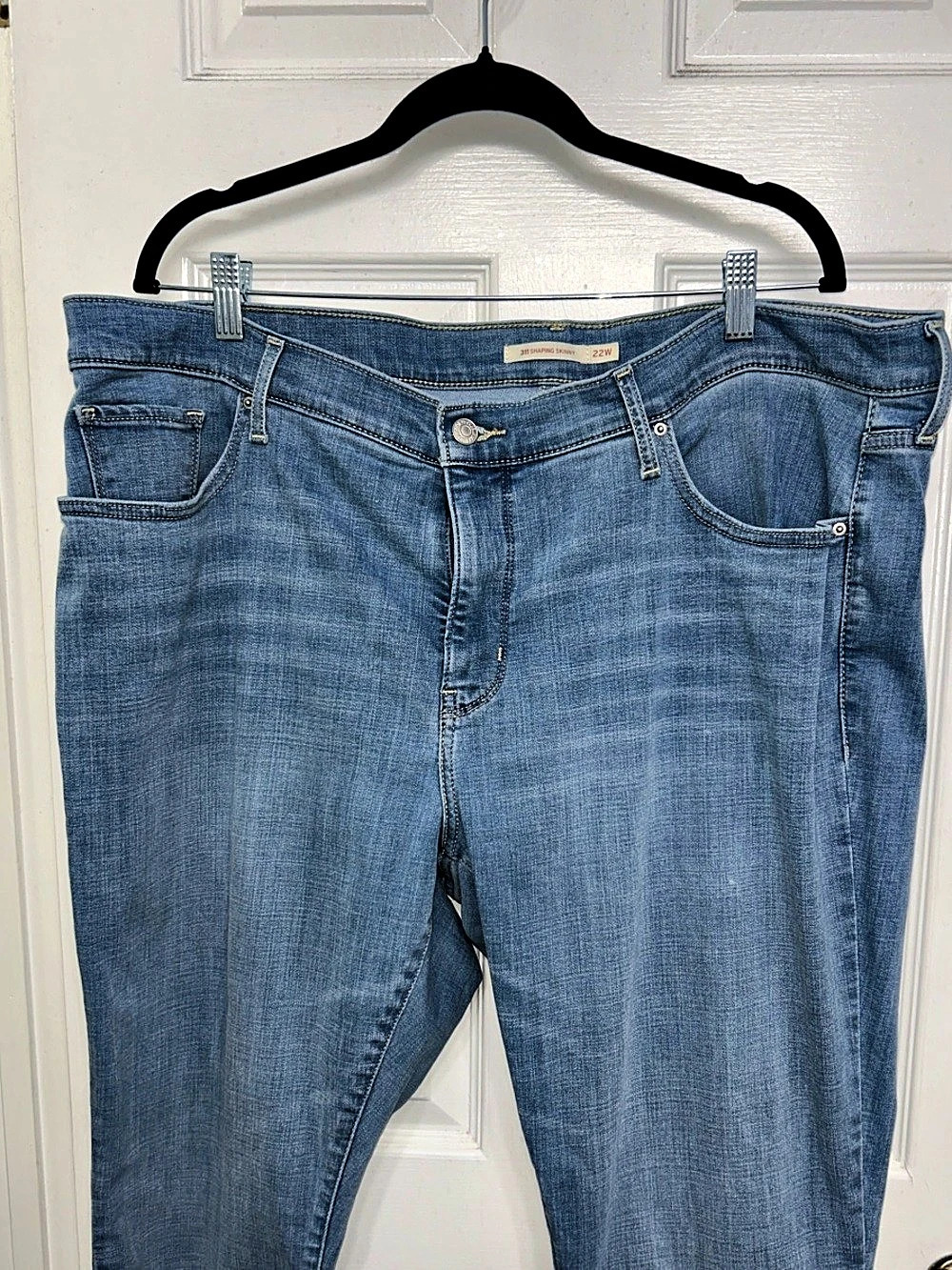 Levi's 311 Shaping Skinny Jeans Plus Size 22W Medium Wash Stretch Mid Rise